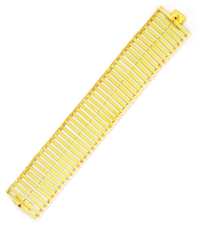 Foto 3 - Seltenes Design-Armband 14K Gelbgold-Rotgold, K2100