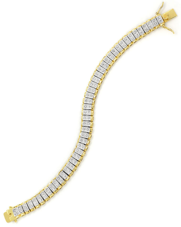 Foto 2 - Top Armband mit 0,60ct Diamanten 925er Silber vergoldet, R7451