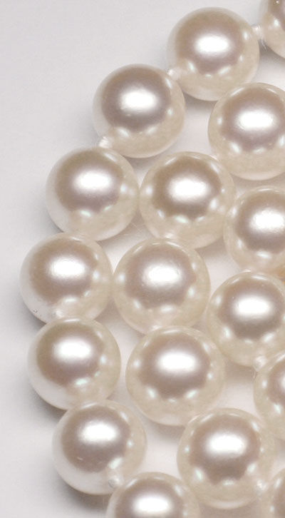 Foto 2 - Spitzen Akoya Perlenkette Leicht Rose  7,5mm, S6812