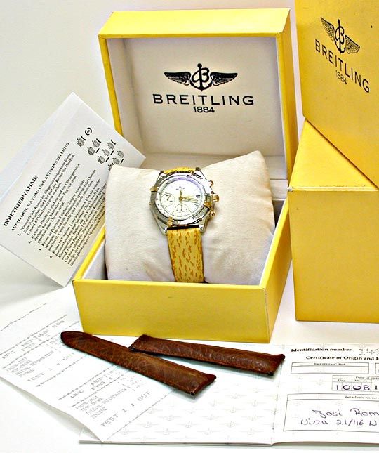 Foto 4 - Breitling Chronomat Faltschliesse Stahlgold Topuhr Neuz, U1889